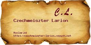 Czechmeiszter Larion névjegykártya